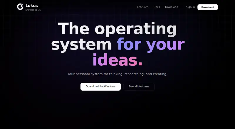 Lokus's own site