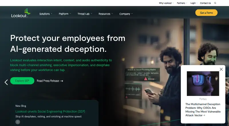 Lookout Secure Private Access's own site