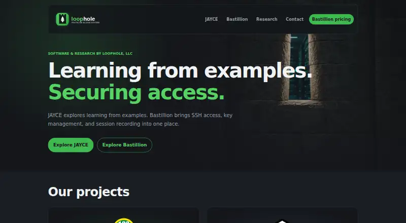 Bastillion's own site