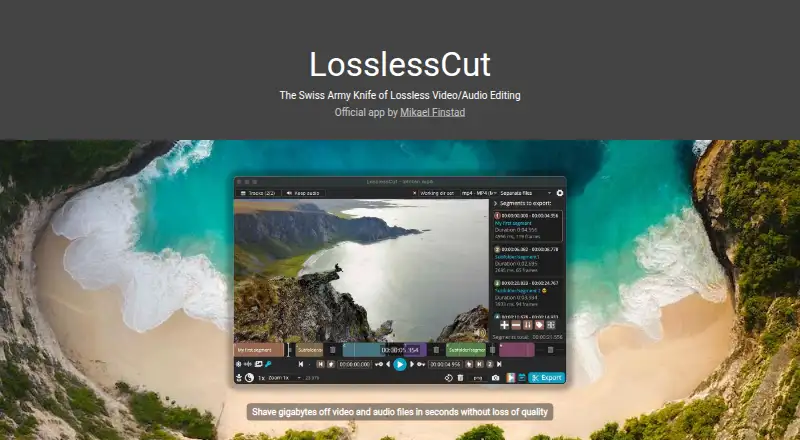 LosslessCut's own site