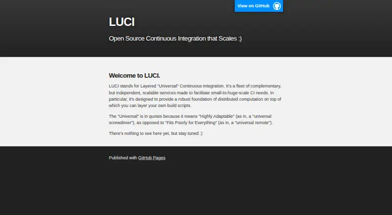 LUCI's own site