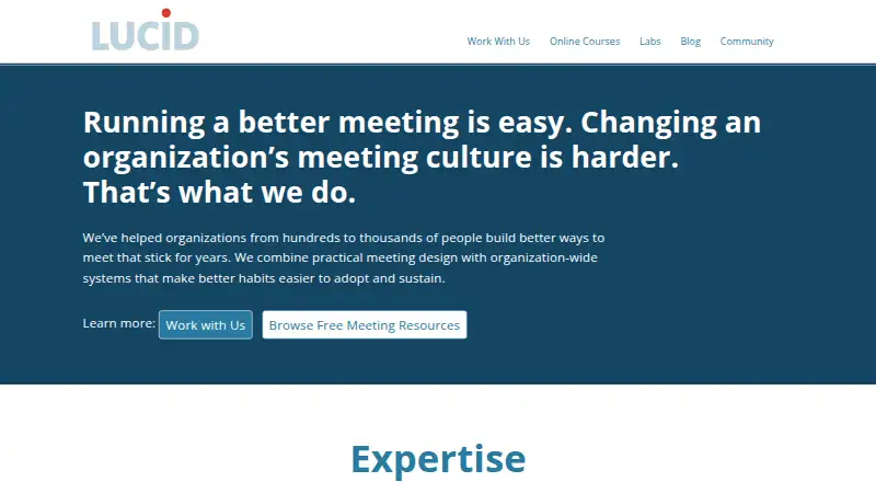 Lucid Meetings's own site