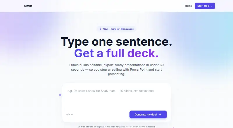Lumin's own site