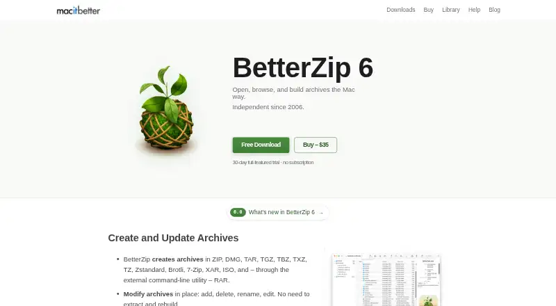 BetterZip's own site