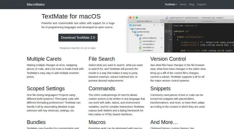 TextMate's own site