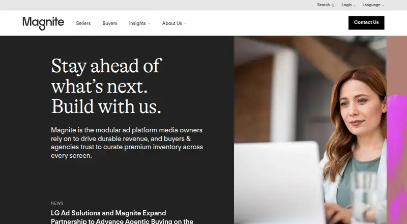Magnite's own site