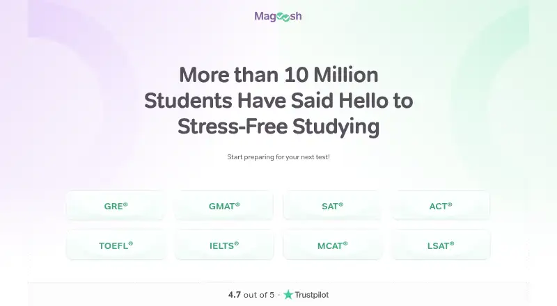 Magoosh's own site
