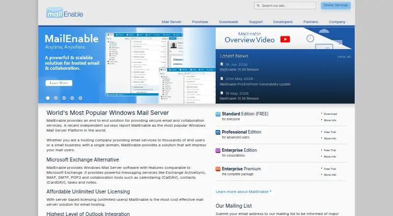MailEnable's own site