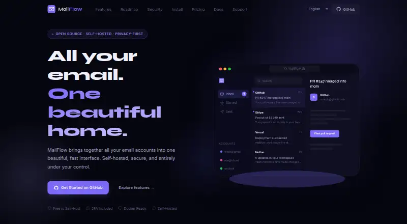 MailFlow's own site