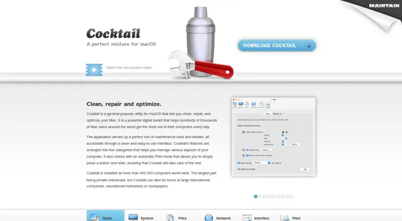 Cocktail's own site