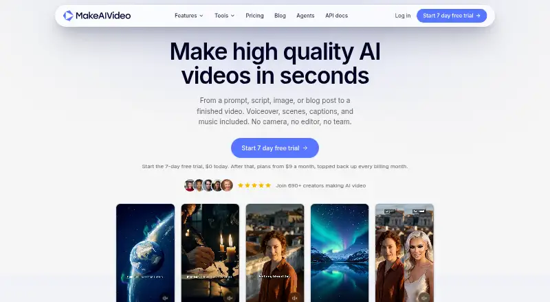 MakeAIVideo's own site