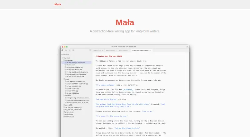 Mała's own site
