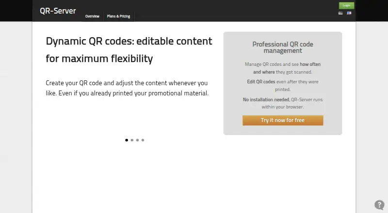 QR Server's own site
