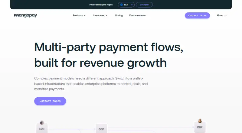 Mangopay's own site