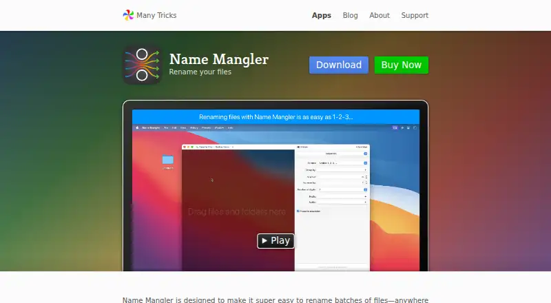 Name Mangler's own site