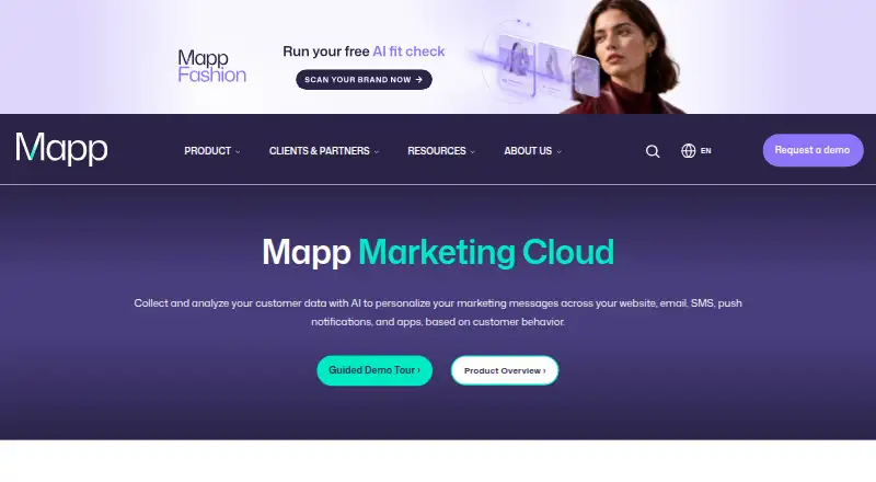 Mapp Customer Data Platform's own site