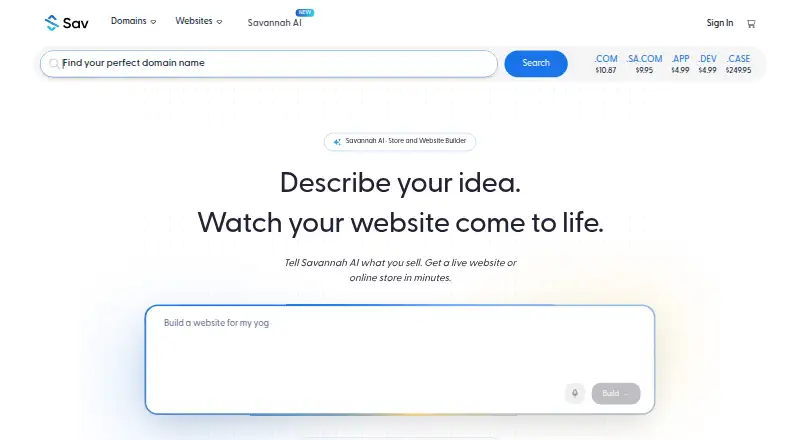 Sav.com's own site