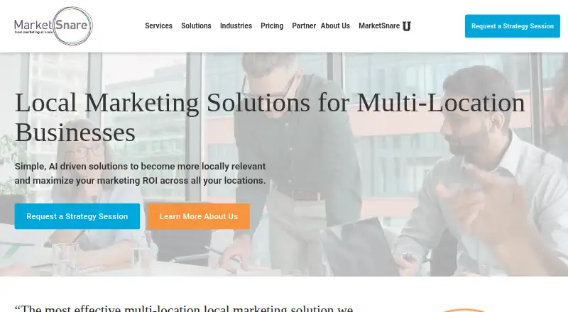 MarketSnare's own site