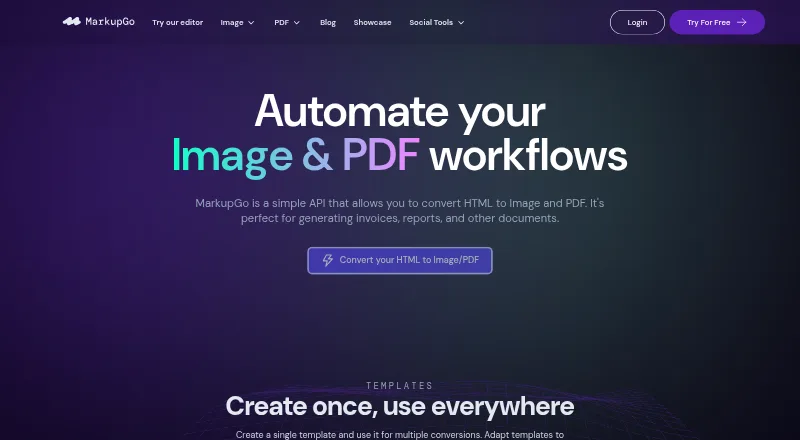 MarkupGo's own site
