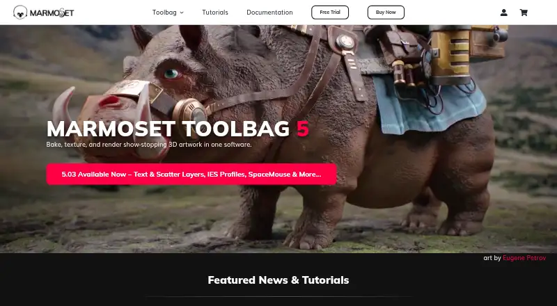 Marmoset Toolbag's own site