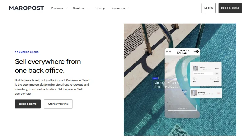 Maropost Commerce Cloud's own site