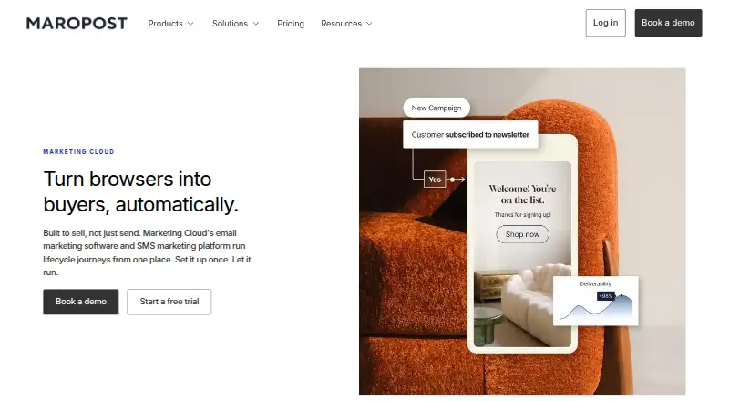 Maropost Marketing Cloud's own site