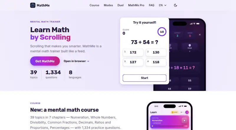 MathMe's own site