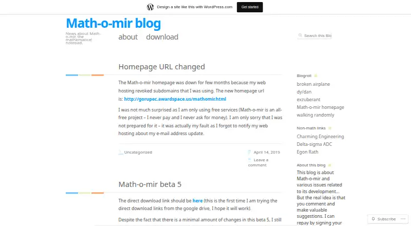 Math-o-mir's own site