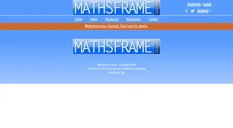 Mathsframe's own site