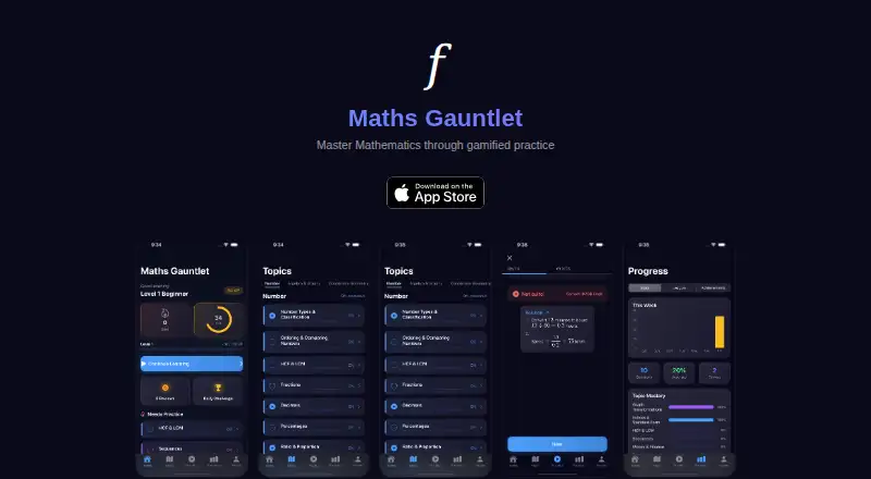 Maths Gauntlet's own site