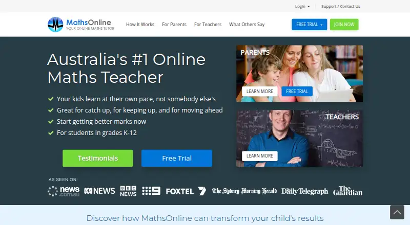 MathsOnline's own site