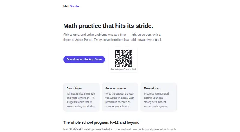MathStride's own site