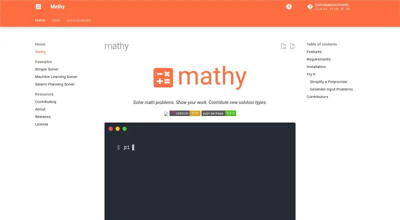Mathy's own site