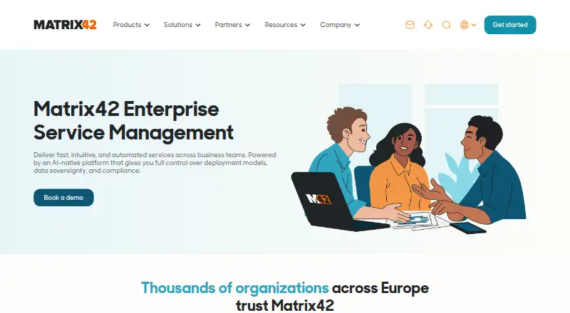 Matrix42 Enterprise Service Management's own site