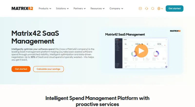 Matrix42 SaaS Management's own site