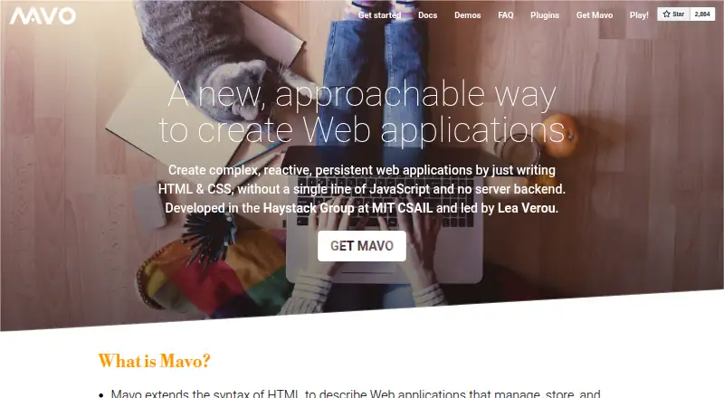 Mavo's own site