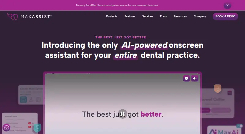 MaxAssist's own site