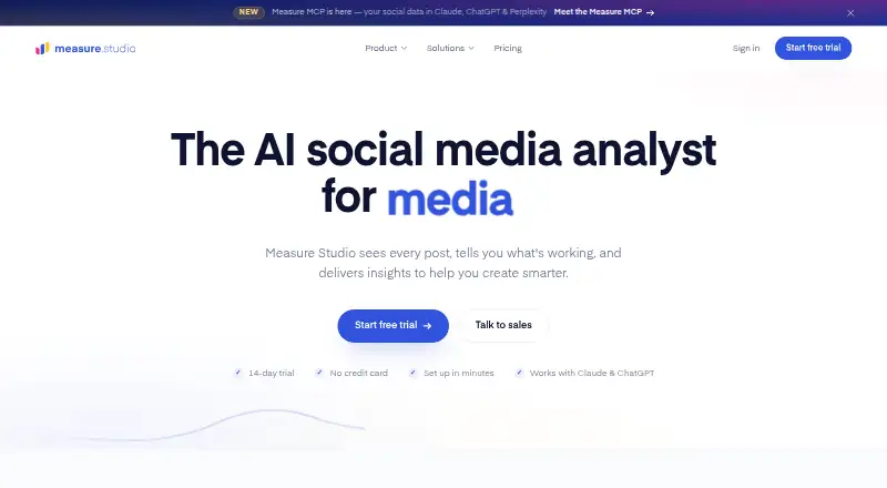 Measure Studio's own site