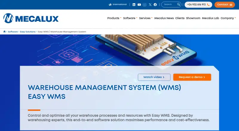 Mecalux Easy WMS's own site