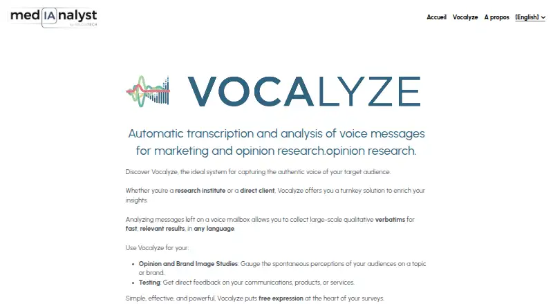 Vocalyze's own site