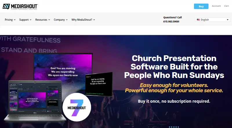 MediaShout's own site