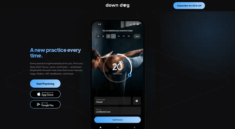 Meditation by Down Dog's own site