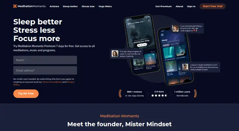 Meditation Moments's own site