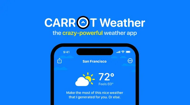CARROT Weather's own site