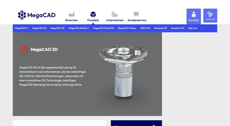 MegaCAD 3D's own site