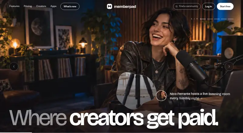MemberPad's own site