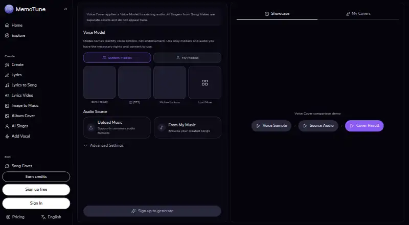 MemoTune's own site