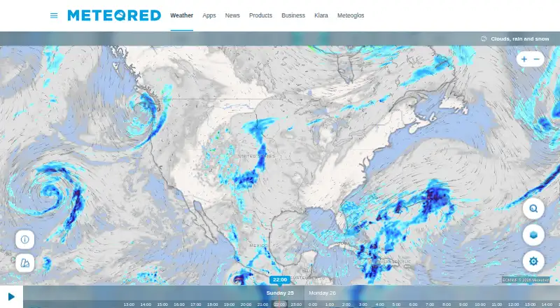 Meteored's own site