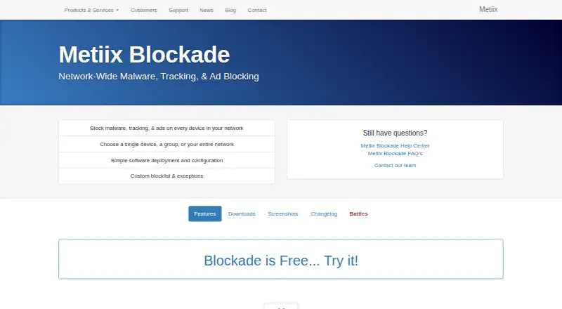 Metiix Blockade's own site