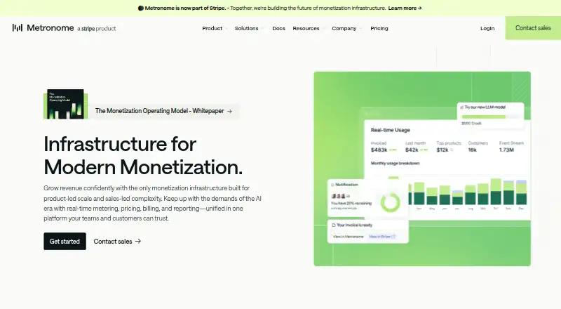 Metronome's own site